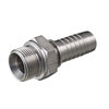 Slangpilaar type SHM HYDR met buitendraad in RVS voor pershulsmontage